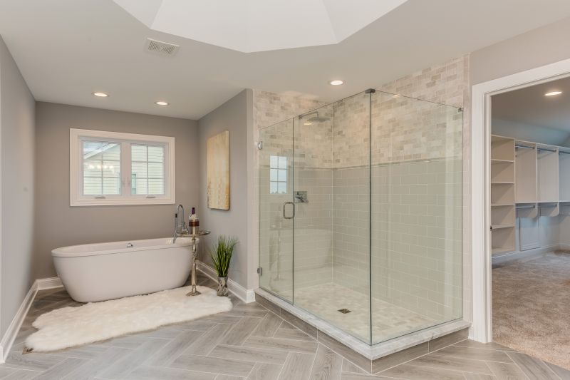 Glass Enclosed Shower-Tub Combo